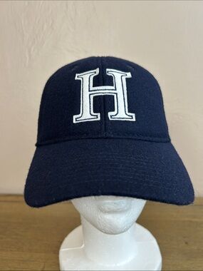 Hillsdale College Embroidered 'H' Navy Wool Baseball Cap Made By Legacy Athletic